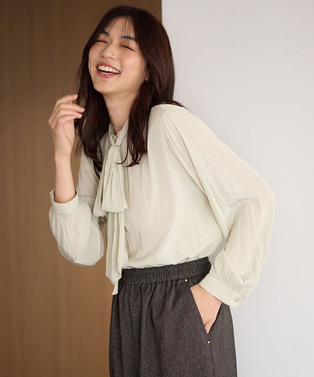 ANY 【洗濯機可】２ＷＡＹボウタイブラウス 