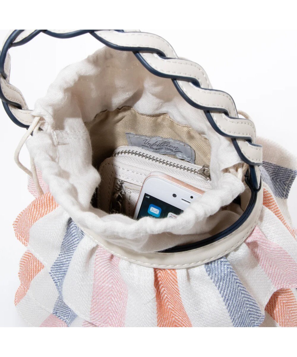 UNBILLION cachecache ミニフリルバケツ型2wayショルダーバッグ 