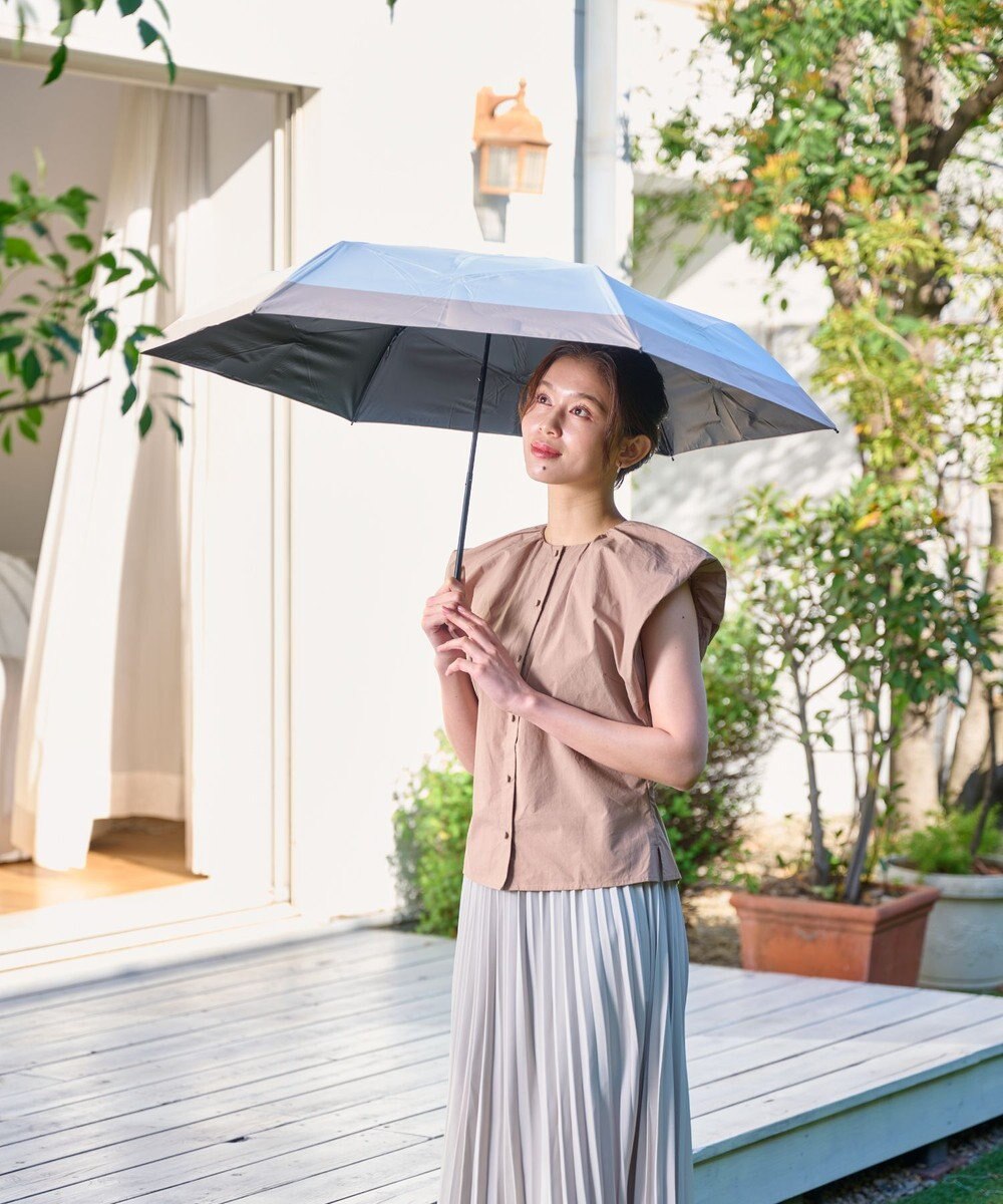 MOONBAT 【遮光100％/３秒で折りたためる日傘】晴雨兼用 折りたたみ傘 ウラワザ バイカラー 