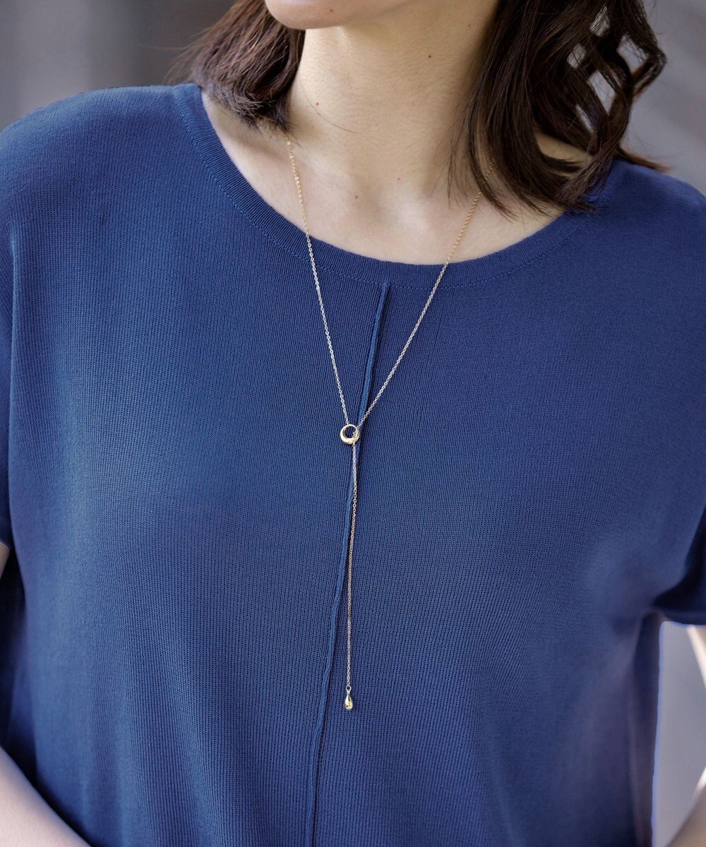 Tiaclasse 【洗える】フレンチスリーブニットチュニック 