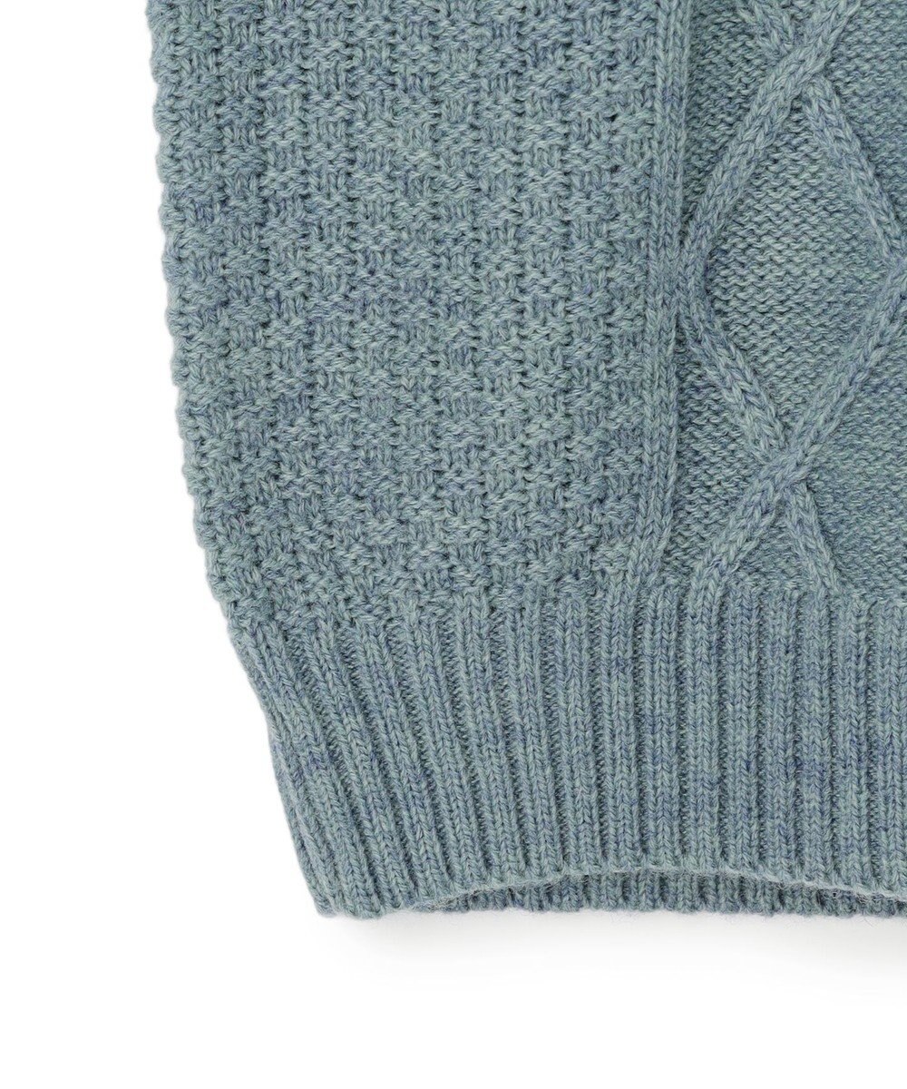 J.PRESS MEN 【WEB・一部店舗限定】ケーブルクルーネック ニット 