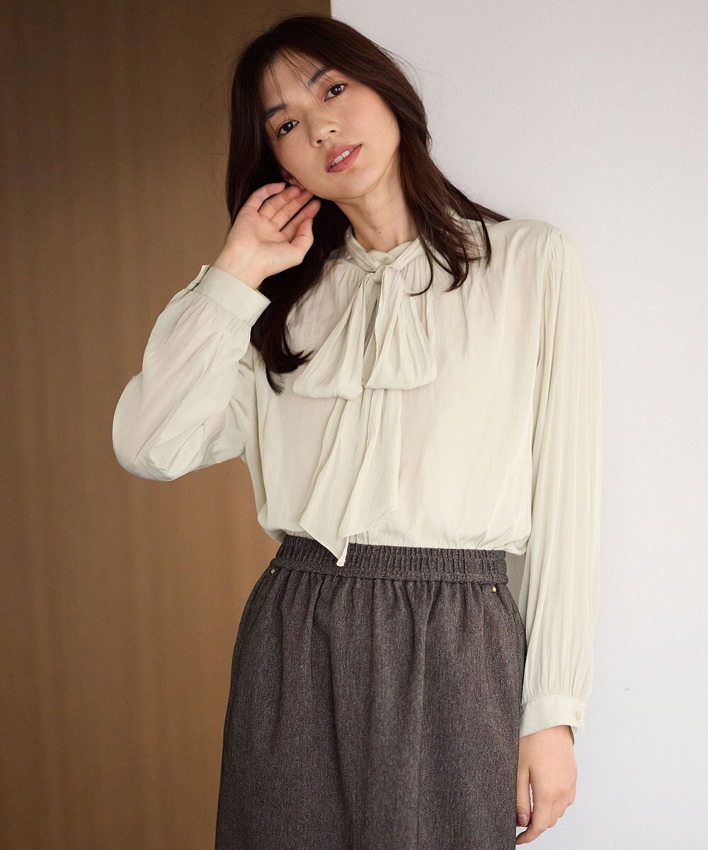 ANY 【洗濯機可】２ＷＡＹボウタイブラウス 