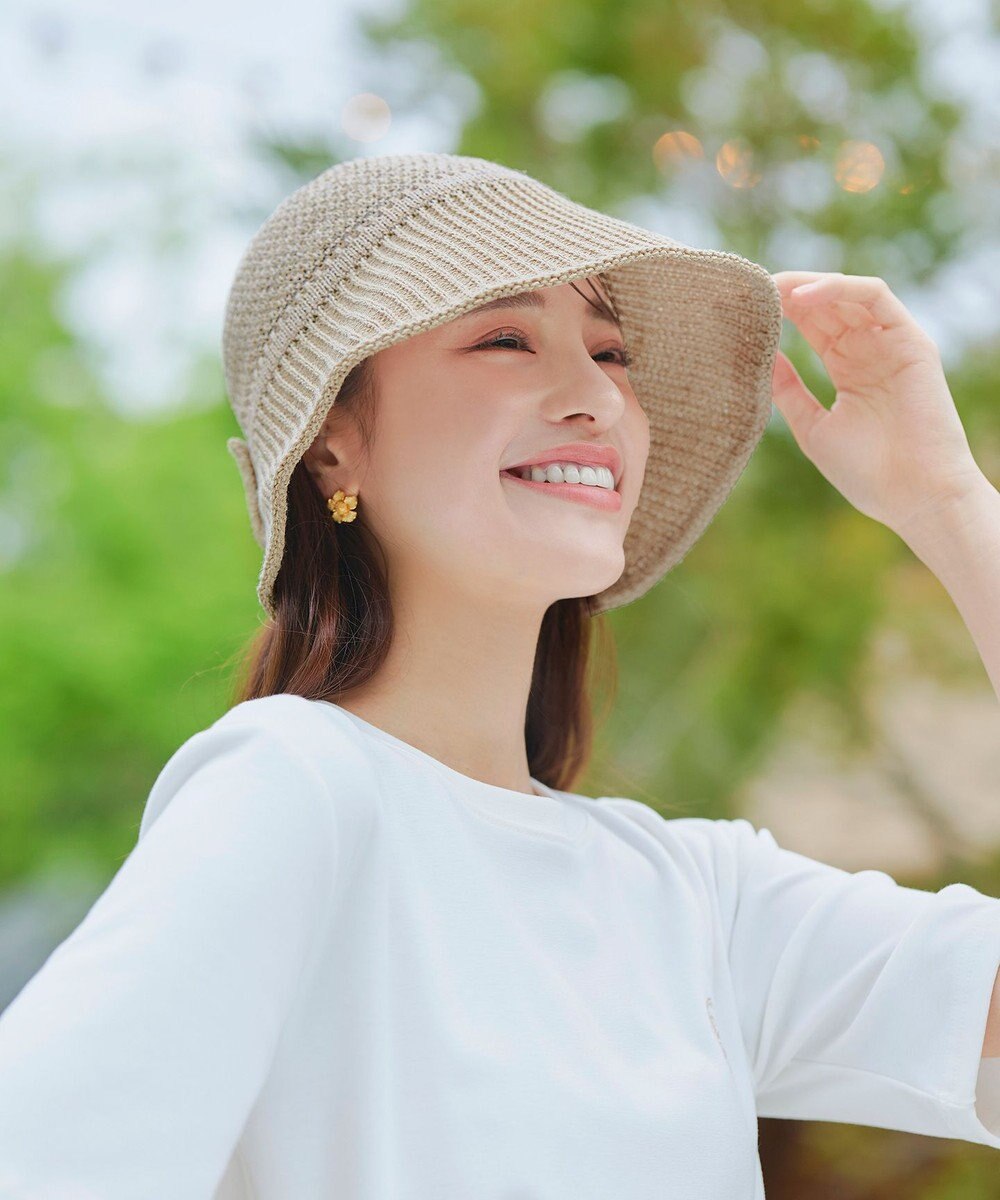 Tiaclasse リボンニットバケットハット 