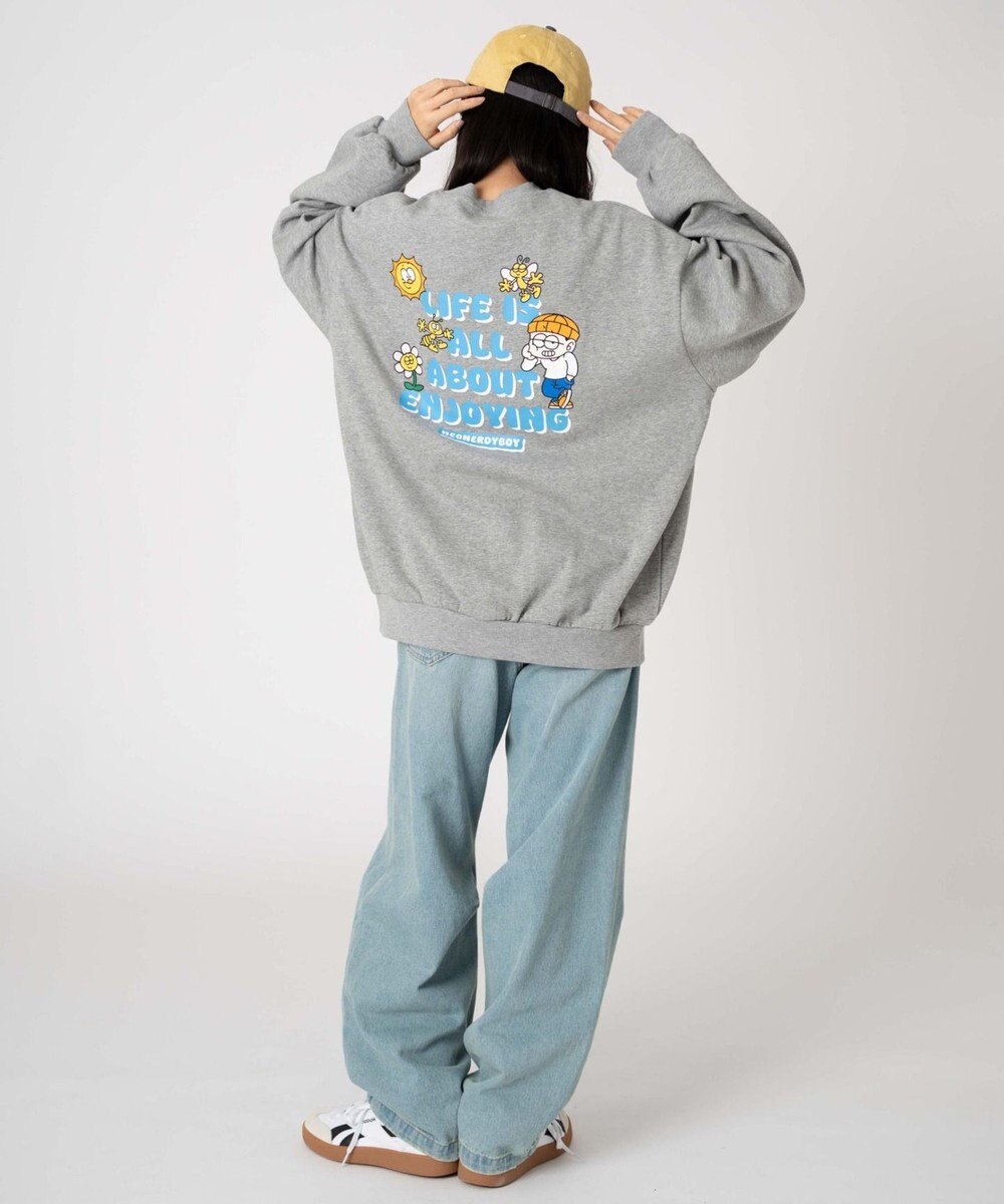 WEGO 【裏起毛/ユニセックス着用ITEM/SMLサイズ展開】アソートグラフィックプルオーバー（4） 