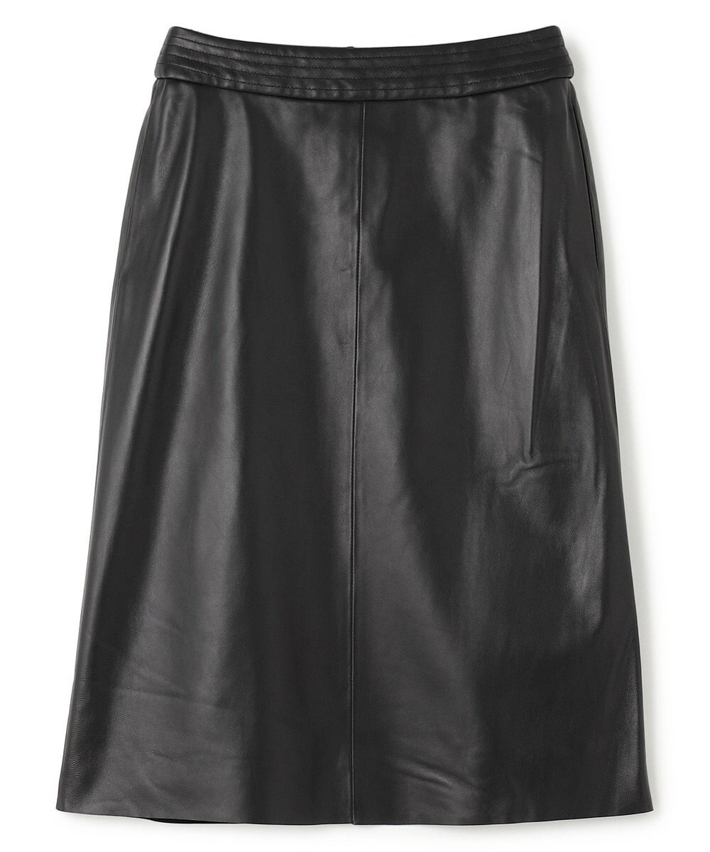 BEIGE， 【Precious 9月号掲載】CLYDE / ステッチベルトラムレザースカート 