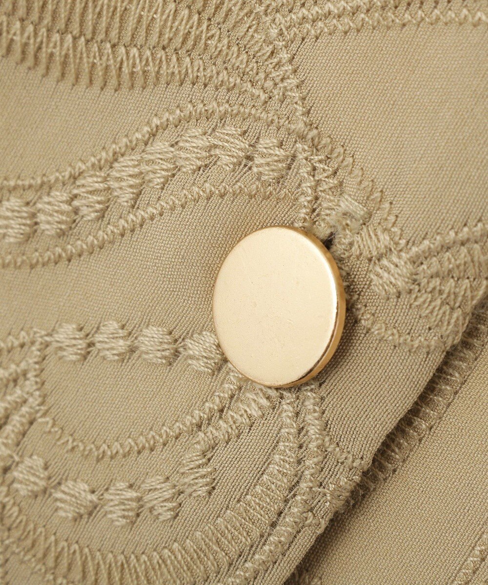YECCA VECCA 刺繍ペプラムジレ 