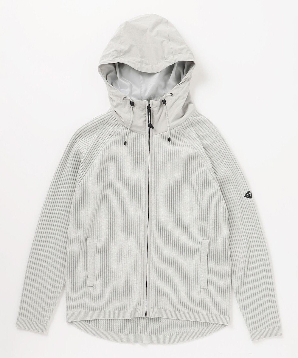 JOSEPH ABBOUD MOUNTAIN 【日本素材・ストレッチ】コットンムリネ アウトドア ニット パーカー 