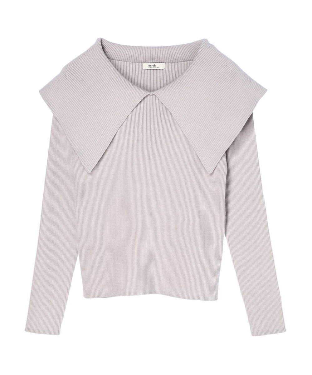 earth music&ecology ＢＩＧカラーニットプルオーバー 