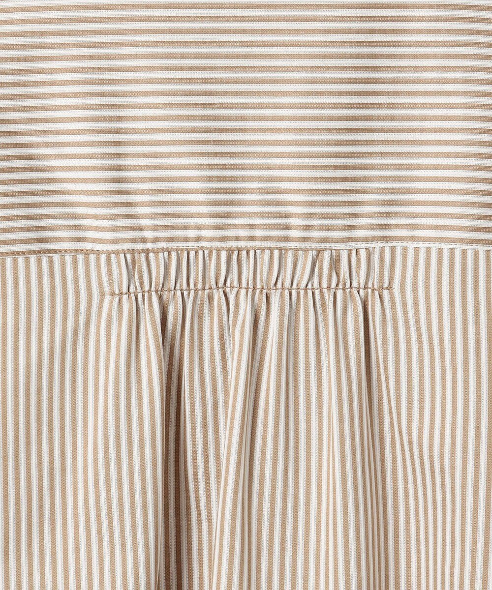 J.PRESS LADIES ストライプジャガード バンドカラー カットソー 