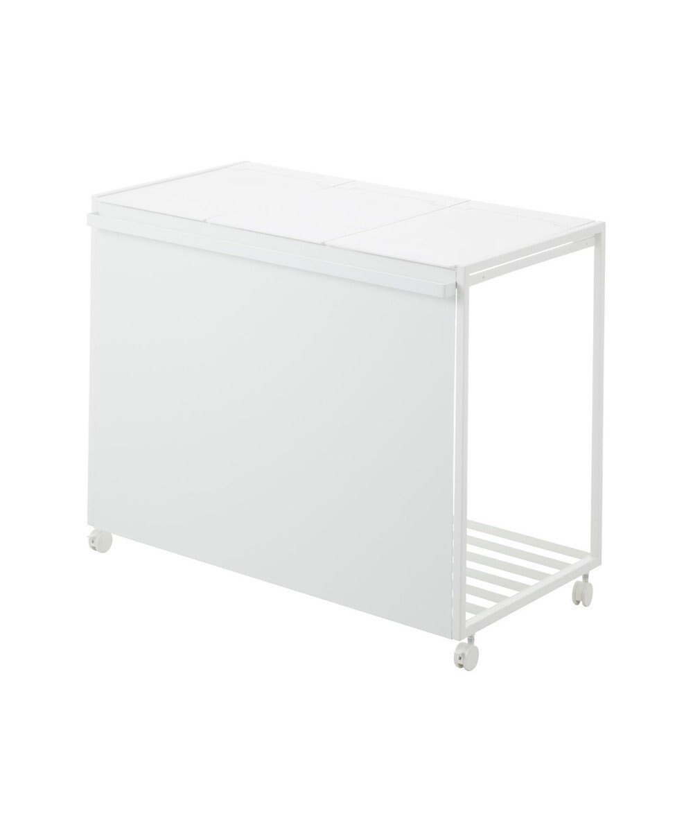 tower 蓋付き目隠し分別ダストワゴン タワー 45L 3分別 ホワイト 