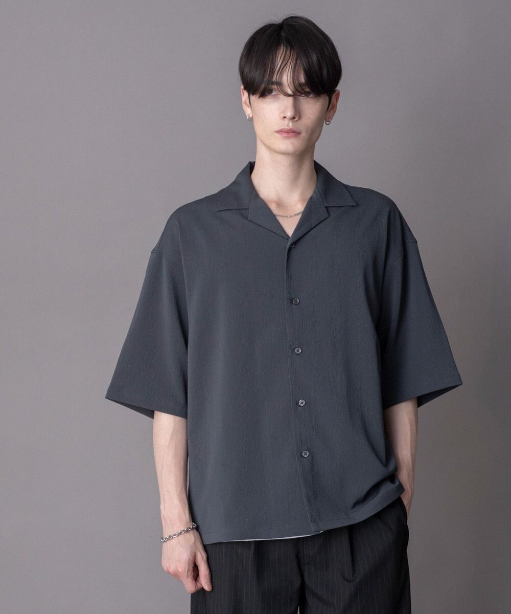 WEGO 【ユニセックス着用ITEM】クレープオープンカラーシャツ（SS） 