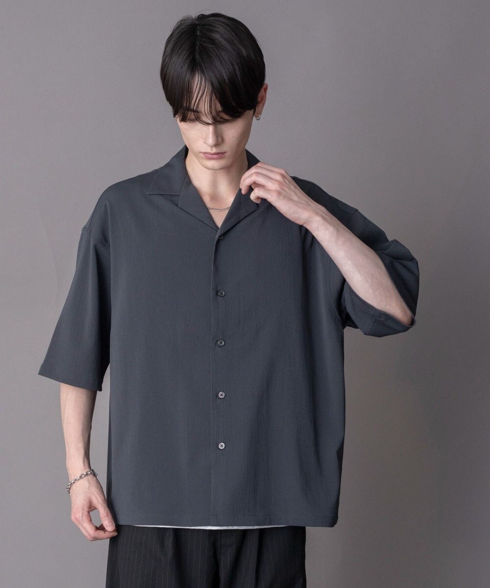 WEGO 【ユニセックス着用ITEM】クレープオープンカラーシャツ（SS） 