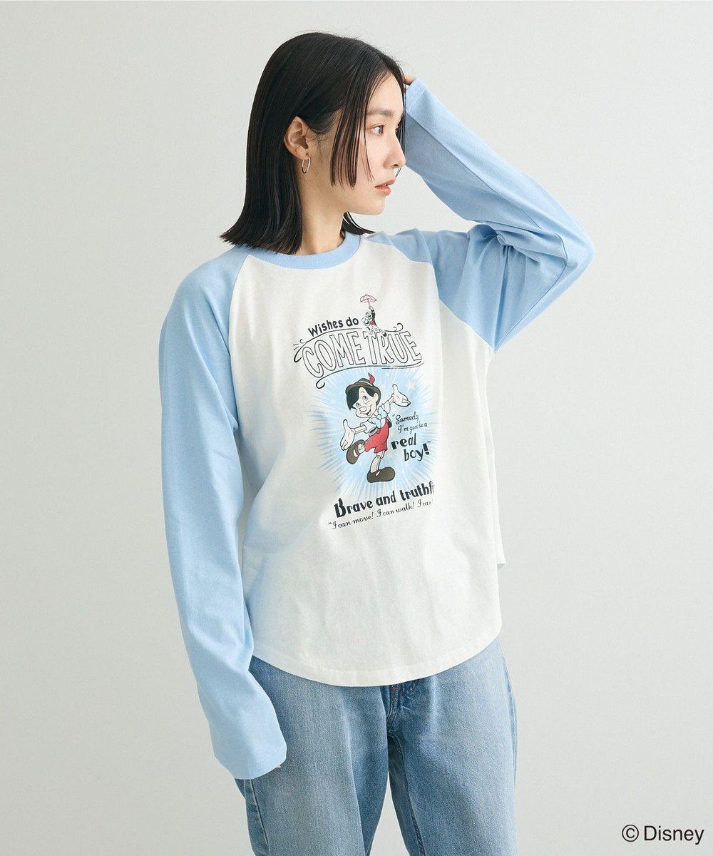 Green Parks ピノキオ／ラグランプリントＴシャツ 