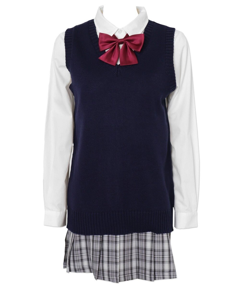 WEGO 【SCHOOLITEM】ベーシックニットベスト 