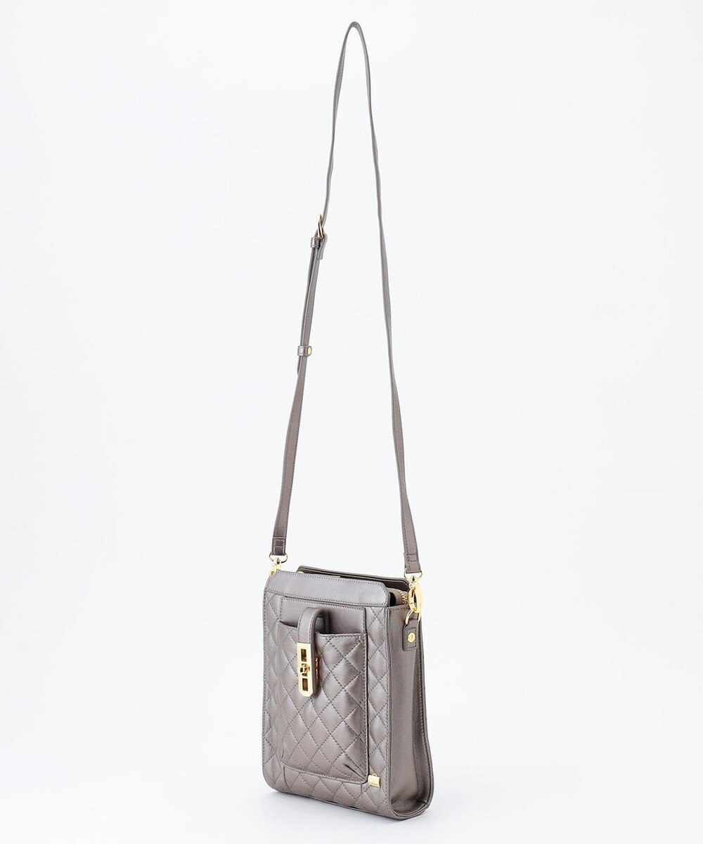 LA BAGAGERIE シープキルトWストラップスクエアショルダー 