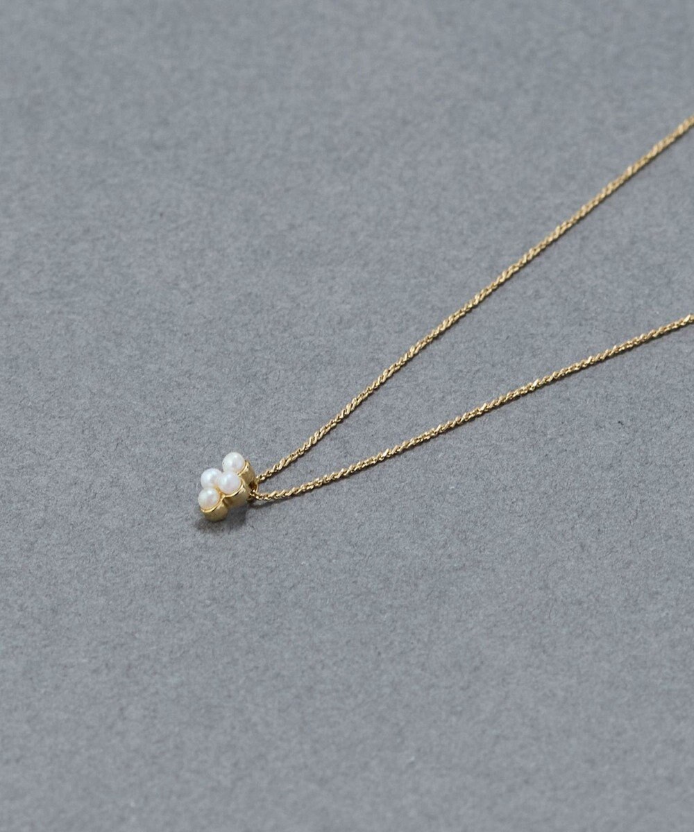 Phoebe 〈金属アレルギー対応〉ミニパールクラスターネックレス　小粒パール 