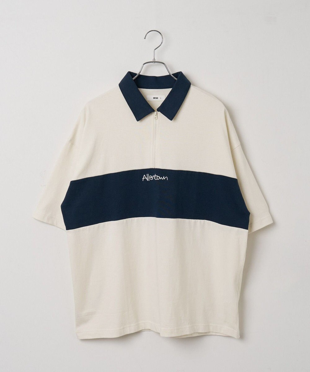 WEGO ワンポイントカラーブロックプルオーバー 