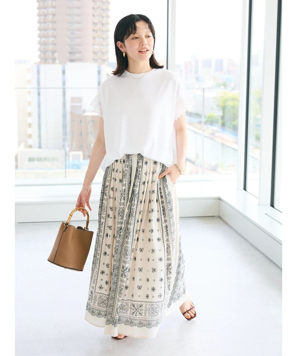 CRAFT STANDARD BOUTIQUE レーススリーブカットプルオーバー 