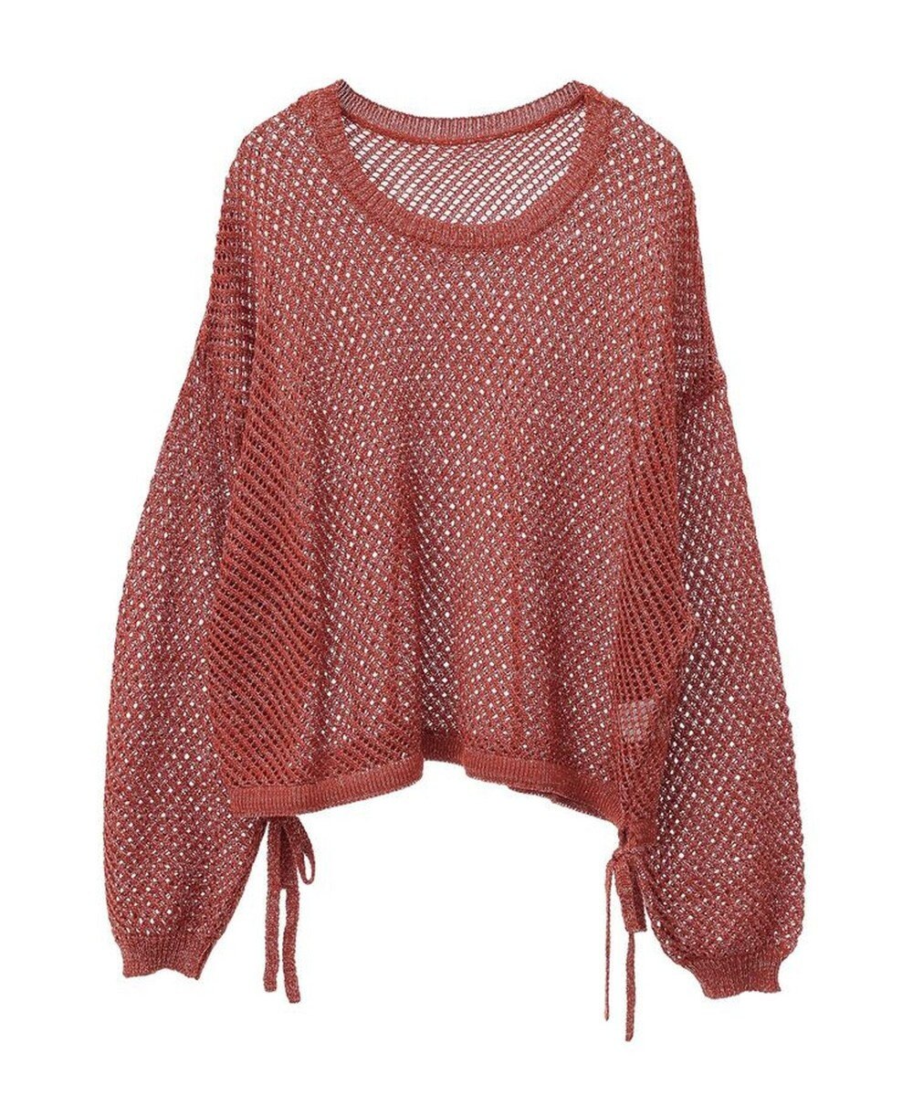 Green Parks ラメメッシュニットプルオーバー 