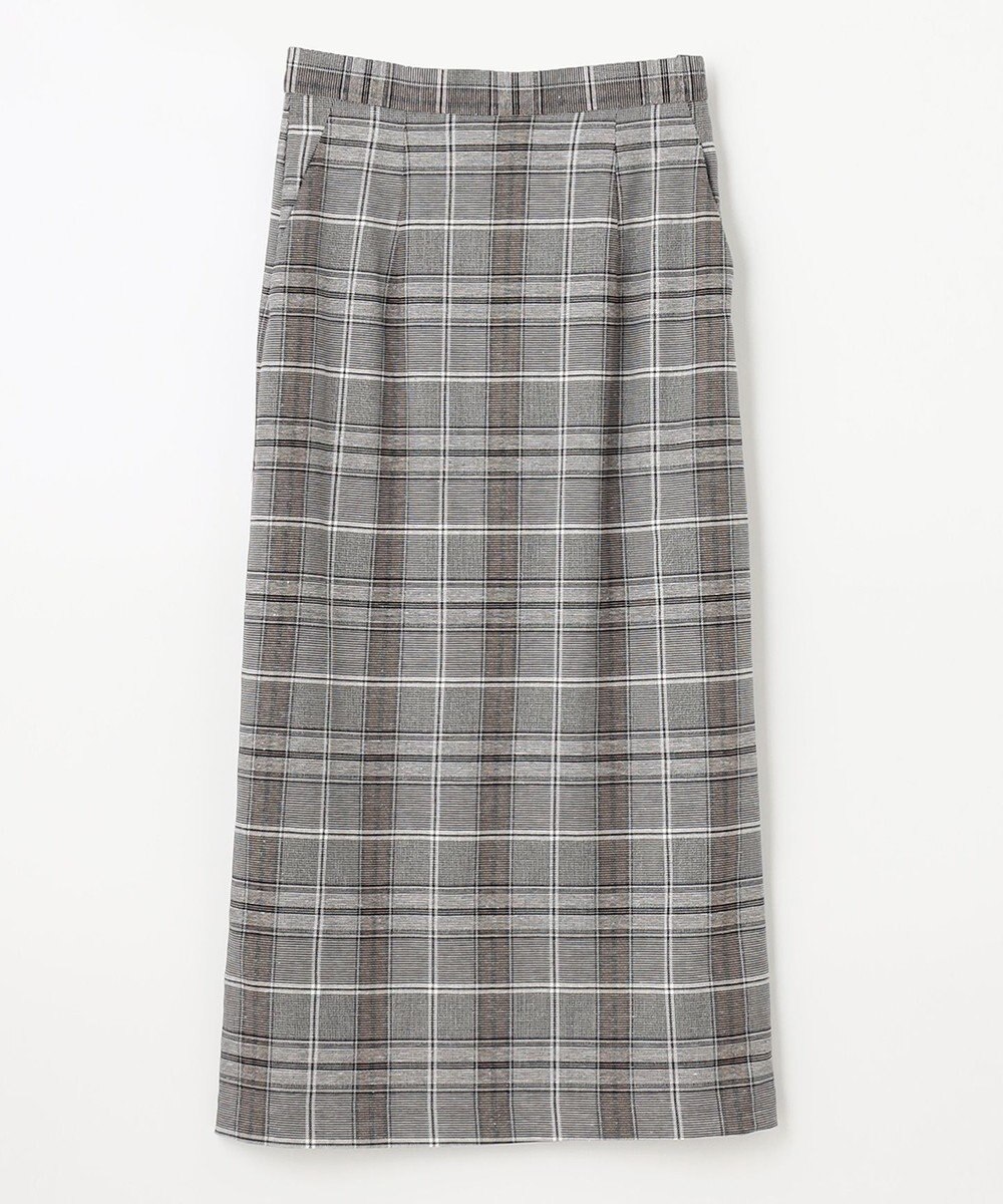 ANY 【ウエストゴム/ストレッチ】チェックタイトスカート 