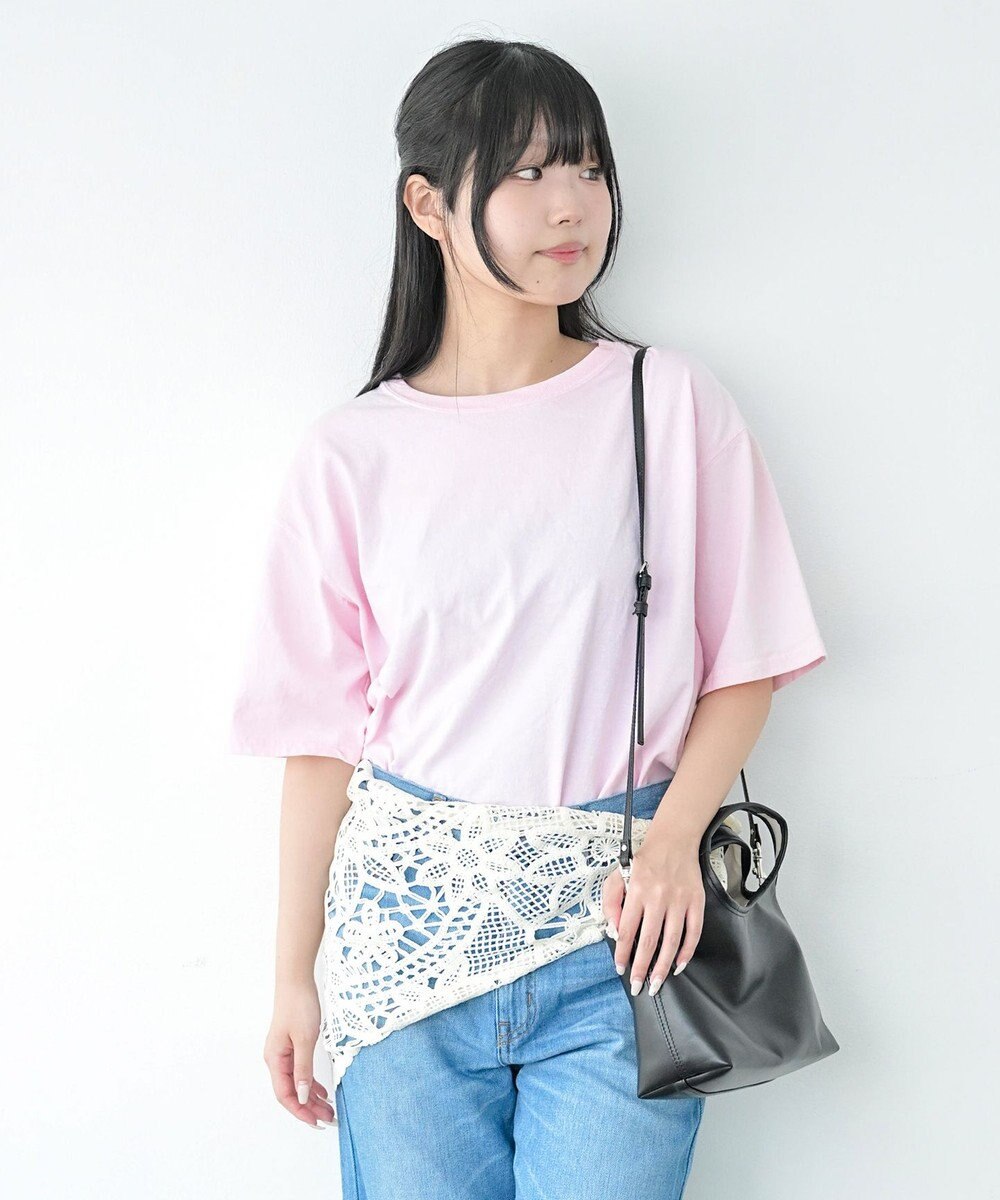 caqu caqu x GoodOn roundneck S/Stee  シンプルゆったりフィットの半袖Tシャツ 