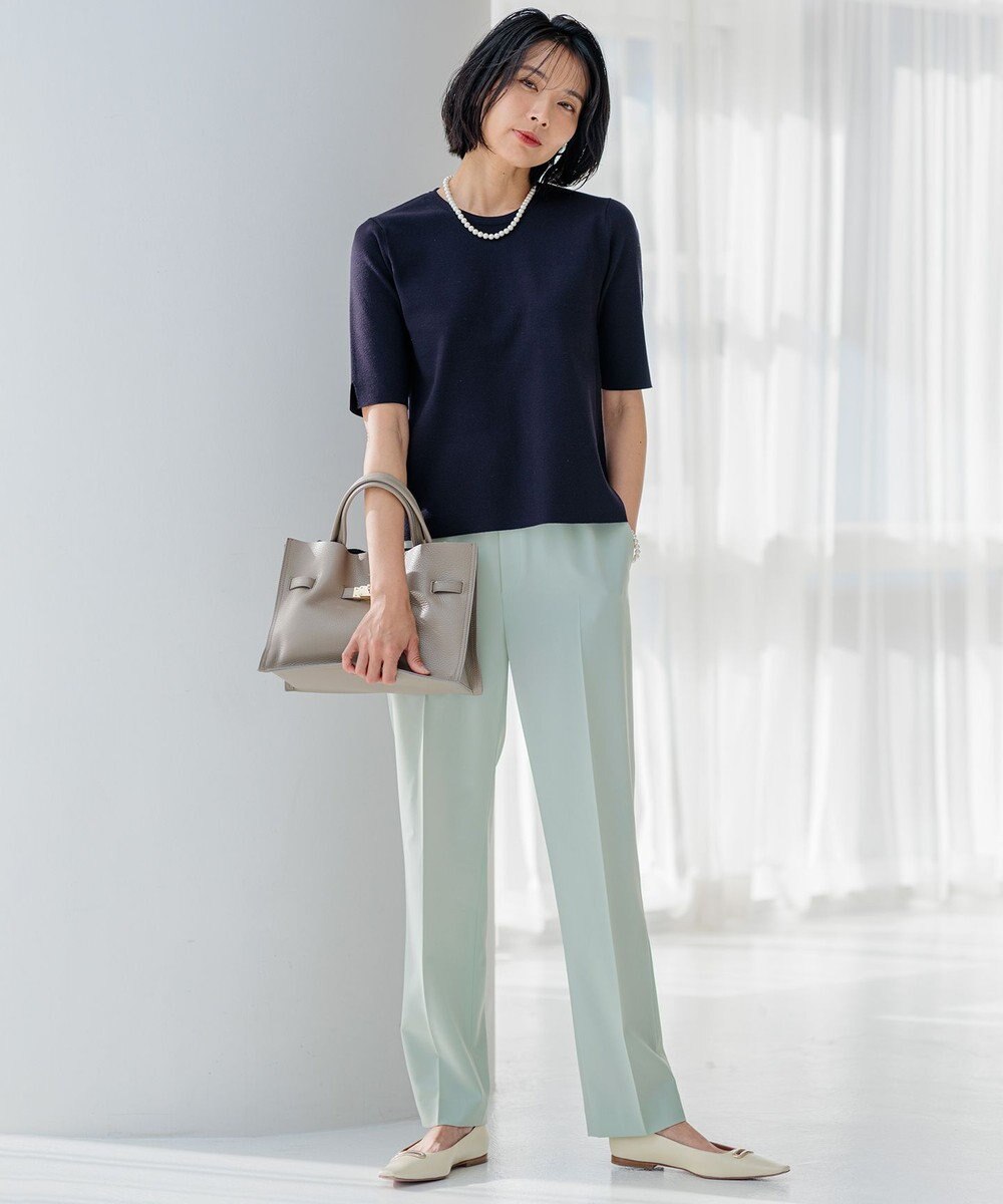 23区 【新色追加/洗える】2WAYストレッチツイル ドロスト パンツ 