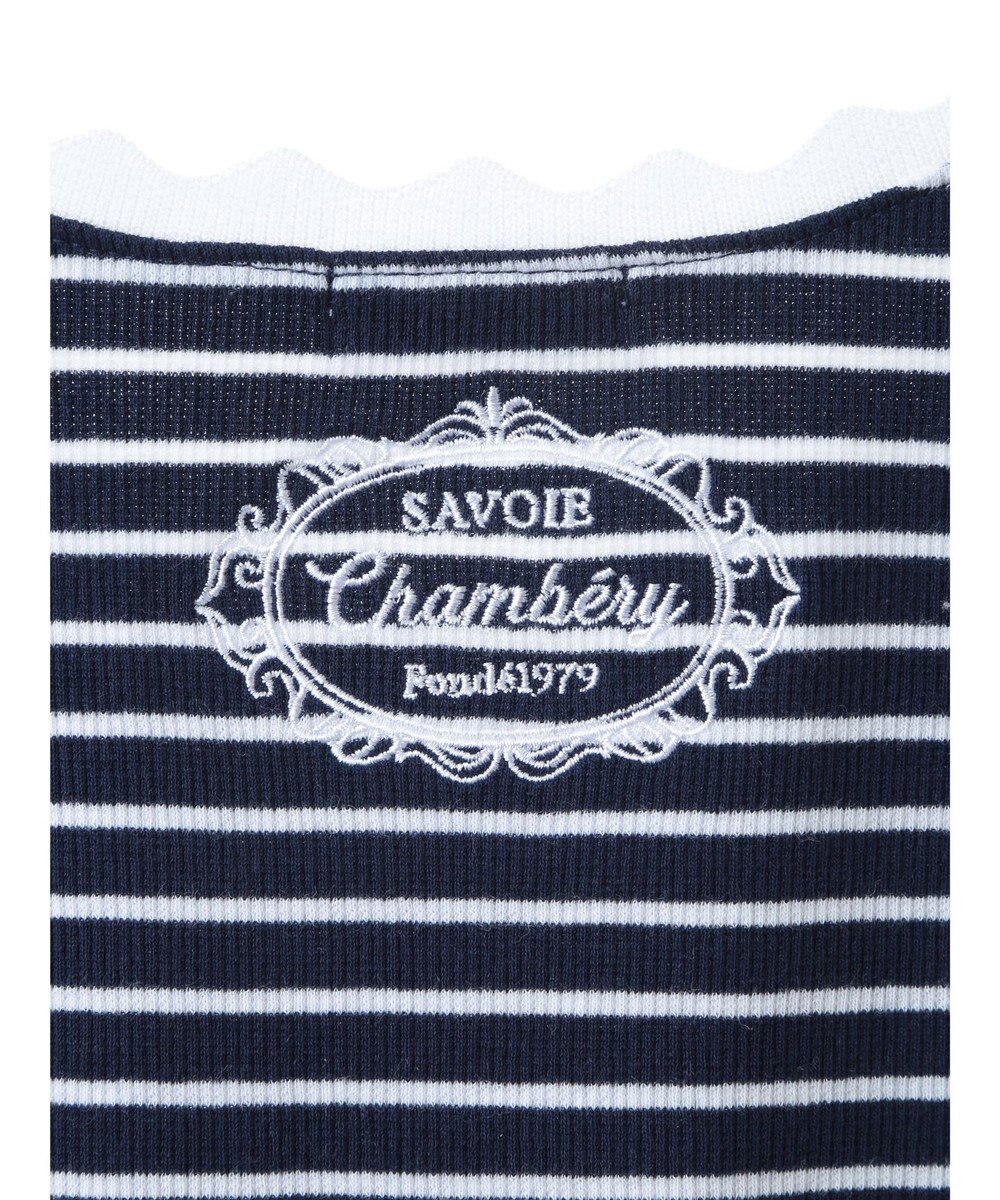 earth music&ecology バイカラースカラッププルオーバー 