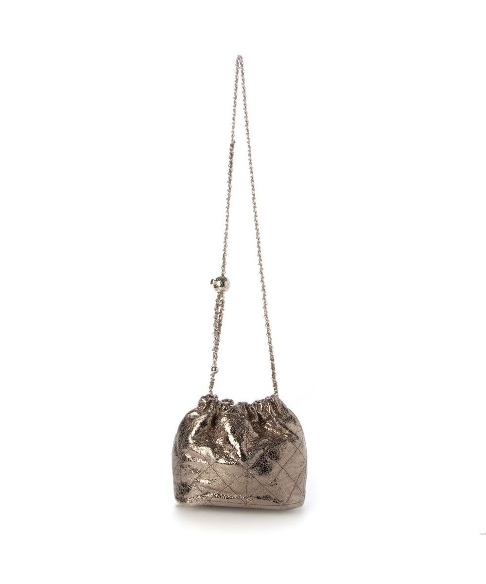 UNBILLION カシュカシュ cachecache / 口元ギャザーメタリックキルトミニショルダー 