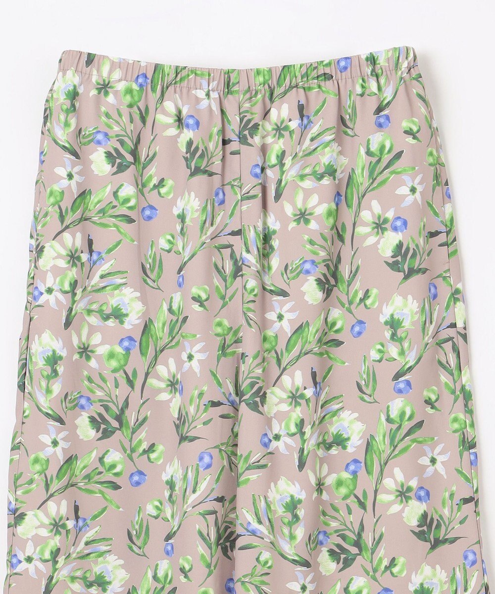 ANY L 【ウエストゴム/洗濯機可能】フラワープリントリラックスパンツ 