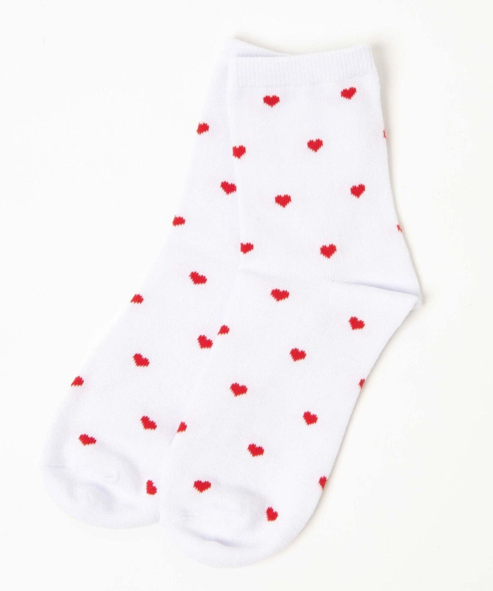 WEGO ハート総柄ソックス 