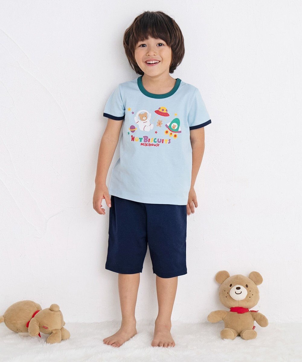 MIKI HOUSE HOT BISCUITS 【80-120cm】 ビーンズ ルームウェア 上下セット 