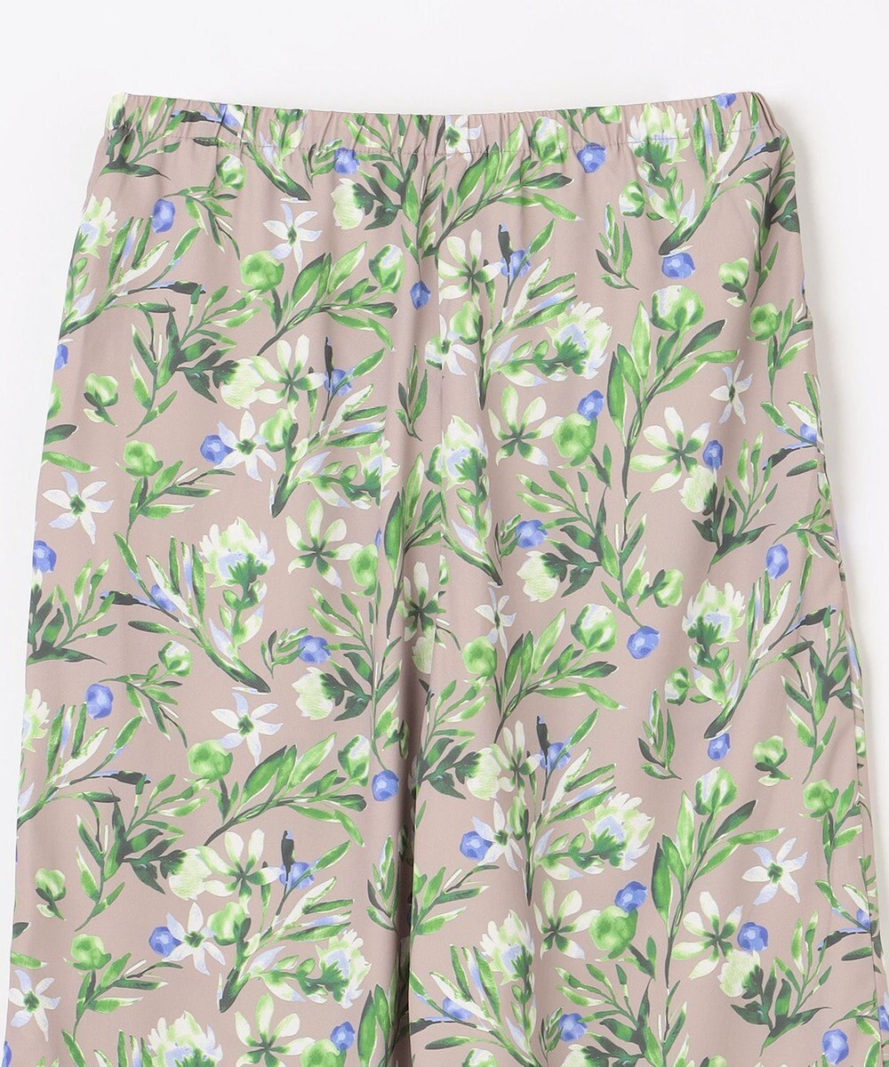 ANY L 【ウエストゴム/洗濯機可能】フラワープリントリラックスパンツ 