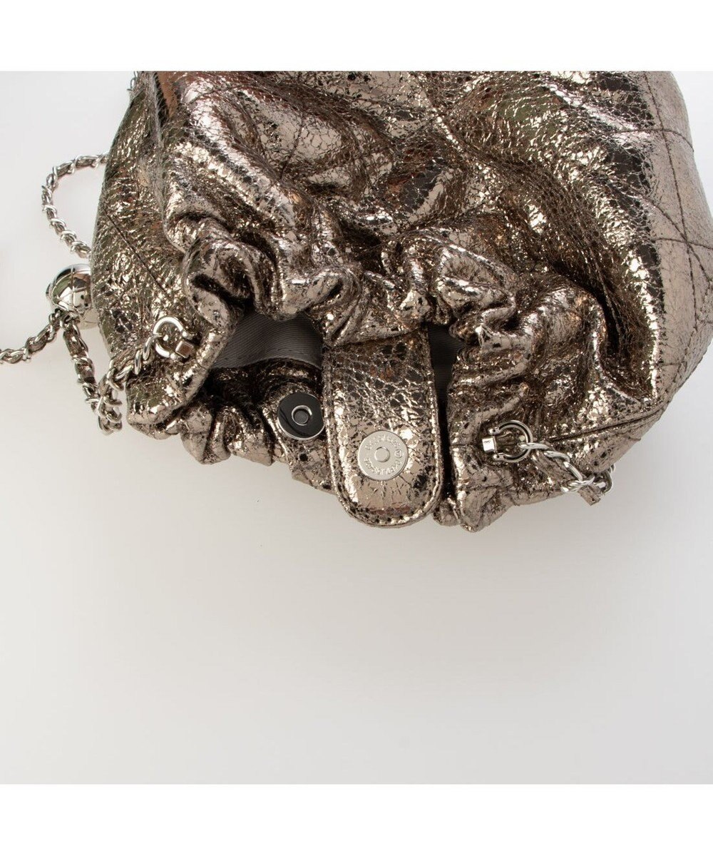 UNBILLION カシュカシュ cachecache / 口元ギャザーメタリックキルトミニショルダー 