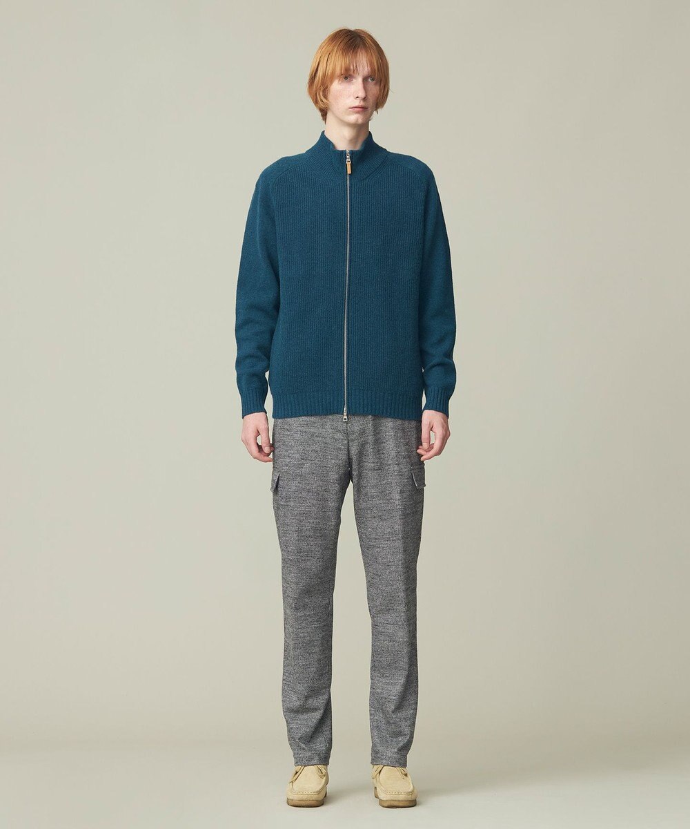 J.PRESS MEN 【WEB限定】畔編み フルジップカーディガン 