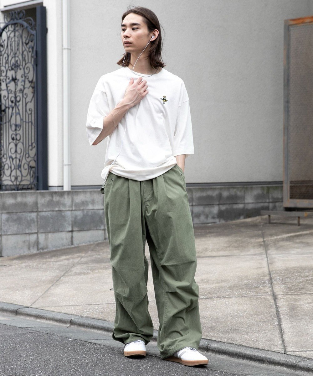 WEGO 【ユニセックス着用ITEM/綿100%/SMLサイズ展開】リラックスフィットワンポイントT（S） 