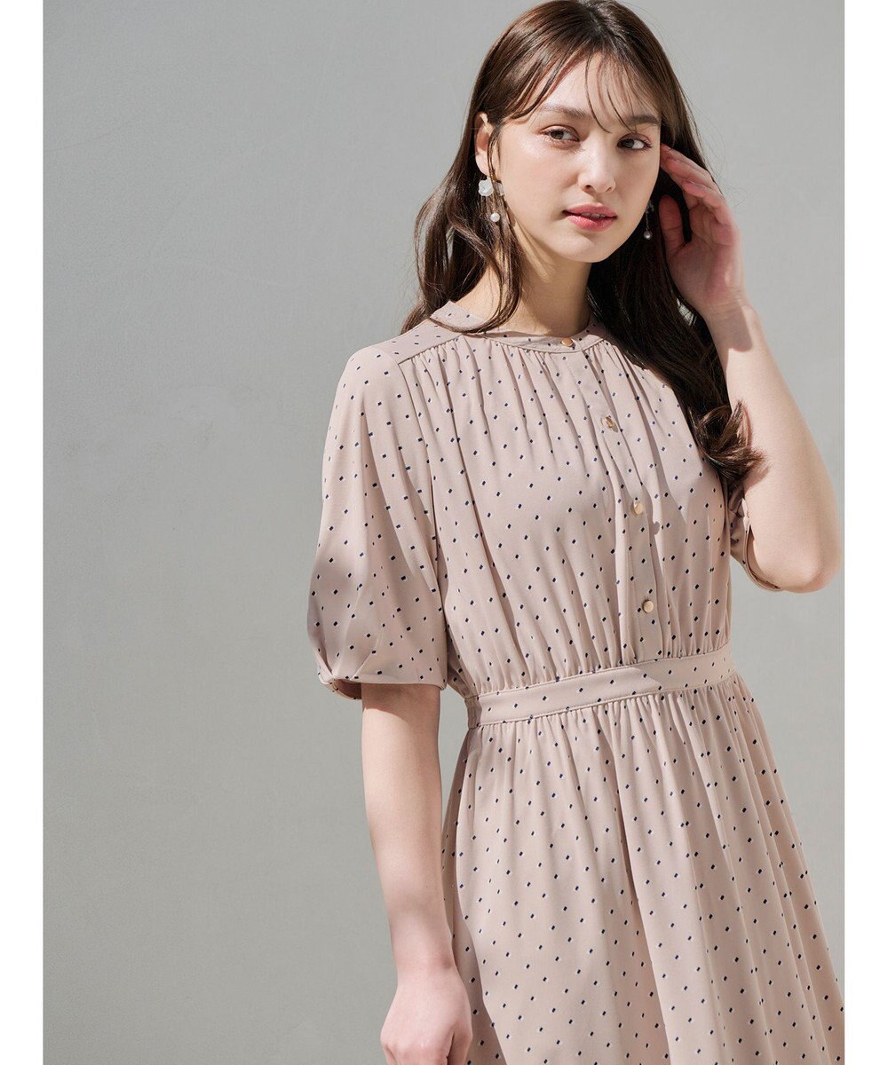 ANY SIS 【接触冷感・吸水速乾・UVケア】エアリードレープスムース ワンピース 