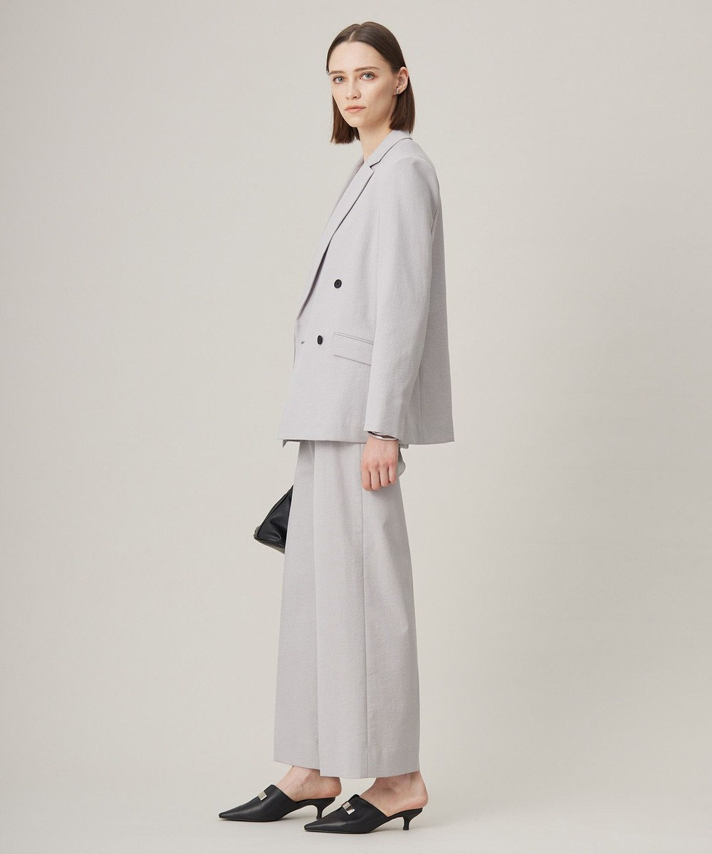 ICB 【接触冷感・UVケア・撥水・洗える】LooseWeave ダブルブレストジャケット 