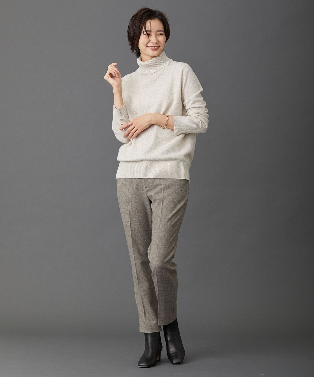 J.PRESS LADIES 【洗える】チェルビック テーパード パンツ 