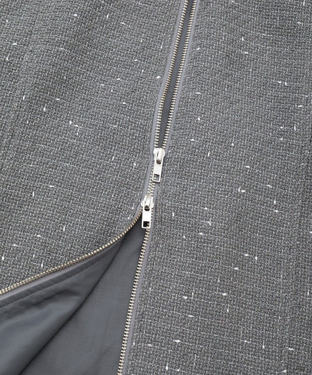 Green Parks フロントＺＩＰツイードキャミワンピース 