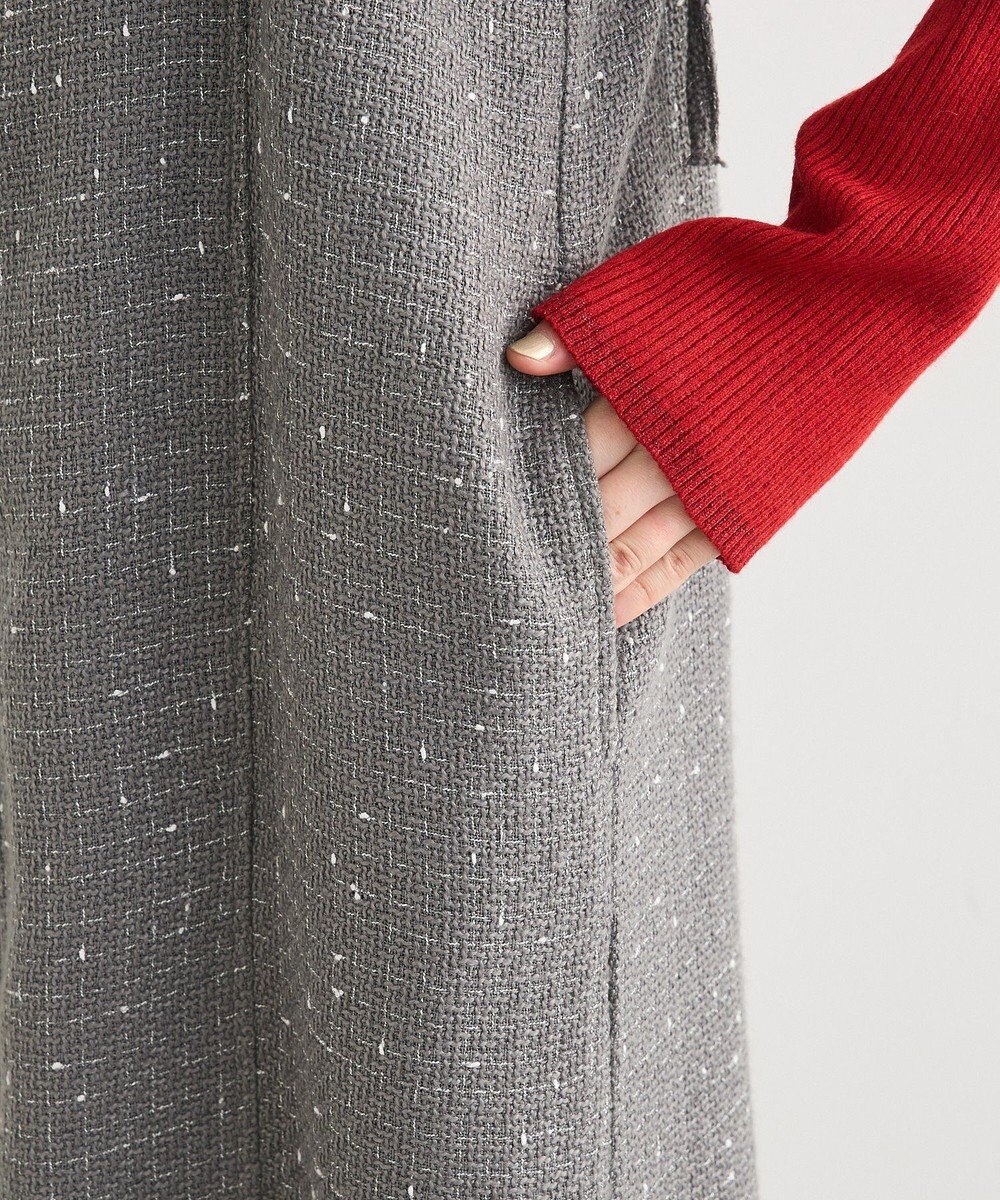 Green Parks フロントＺＩＰツイードキャミワンピース 