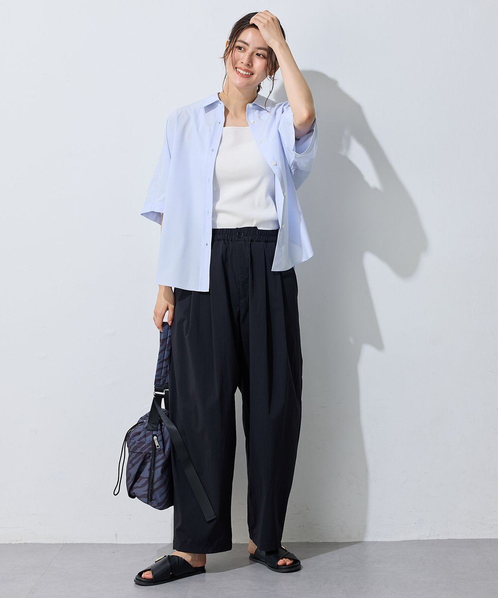 ANY 【接触冷感/UVカット/抗菌防臭/速乾】エニィファンクション半袖シャツブラウス 