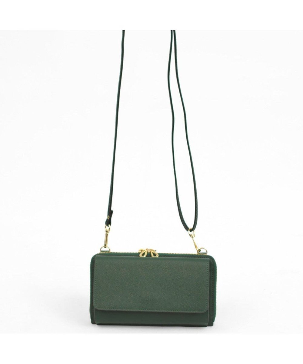 UNBILLION カシュカシュ cachecache / WEB限定カラーコンビウォレットショルダーバッグ 