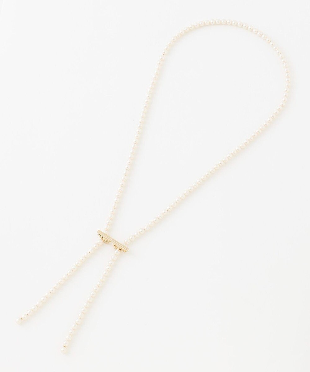 23区 クリップ パール ラリエット ネックレス 