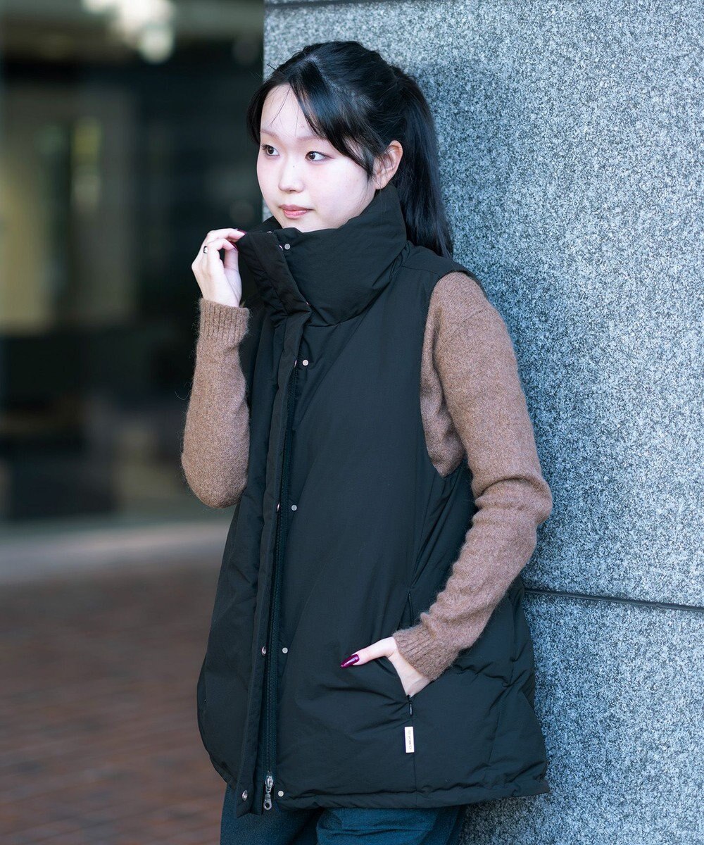 KWD 【日本製/高品質ダウン】STAND COLLAR DOWN VEST ダウンベスト 