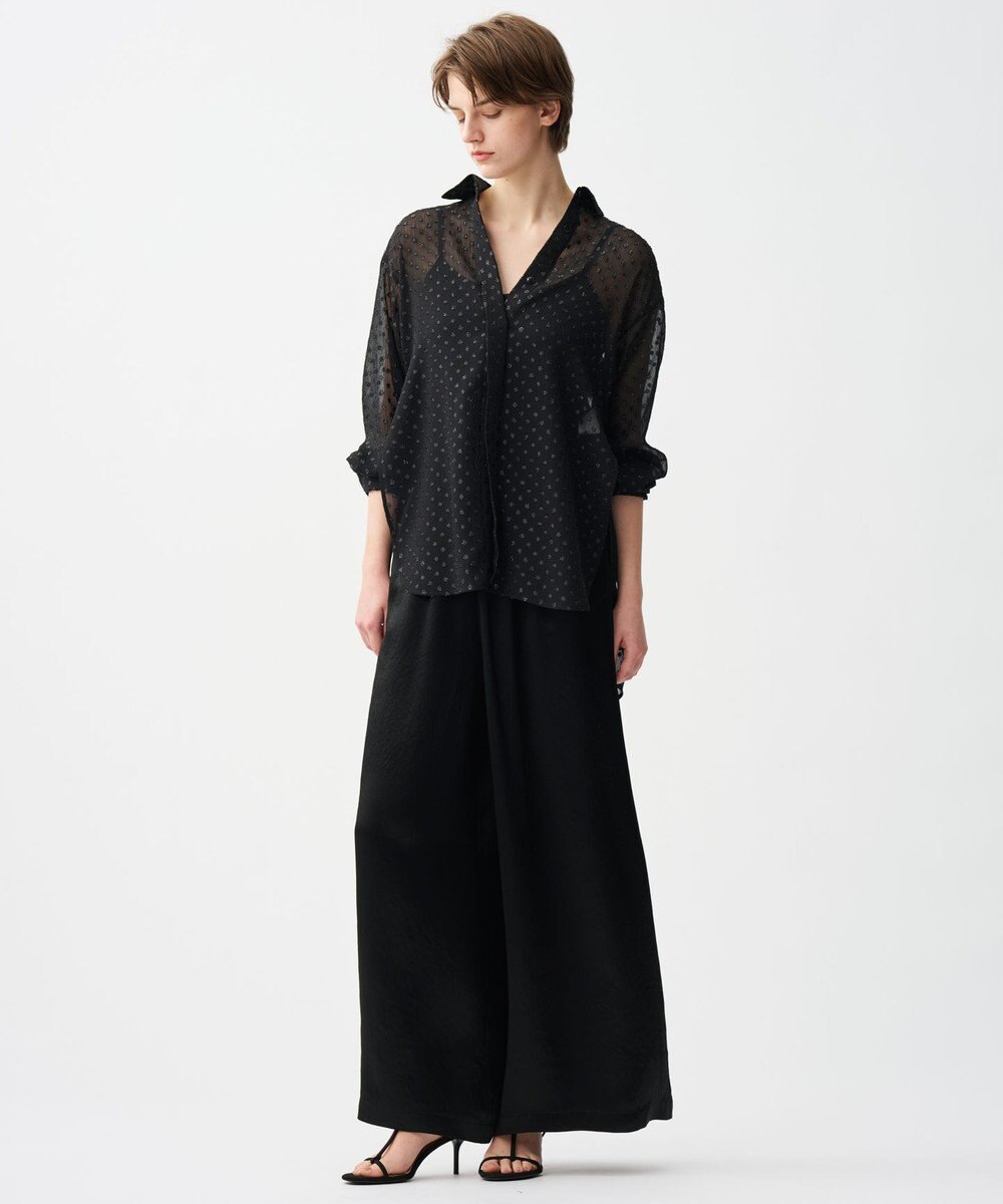 uncrave アセテートヴィンテージサテン ワイドパンツ 