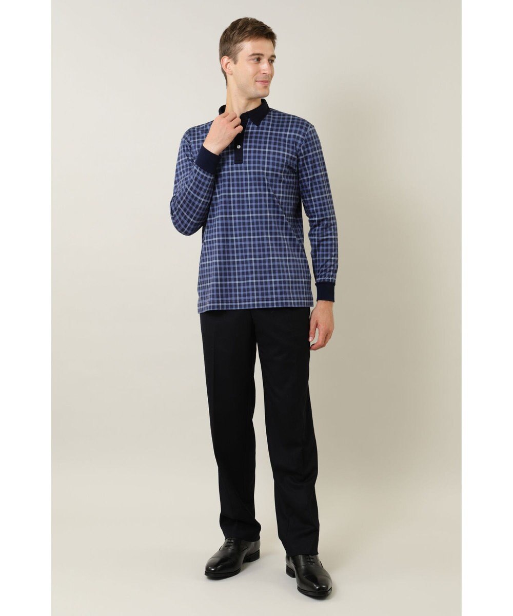 DAKS ウールストレッチフランネルパンツ 