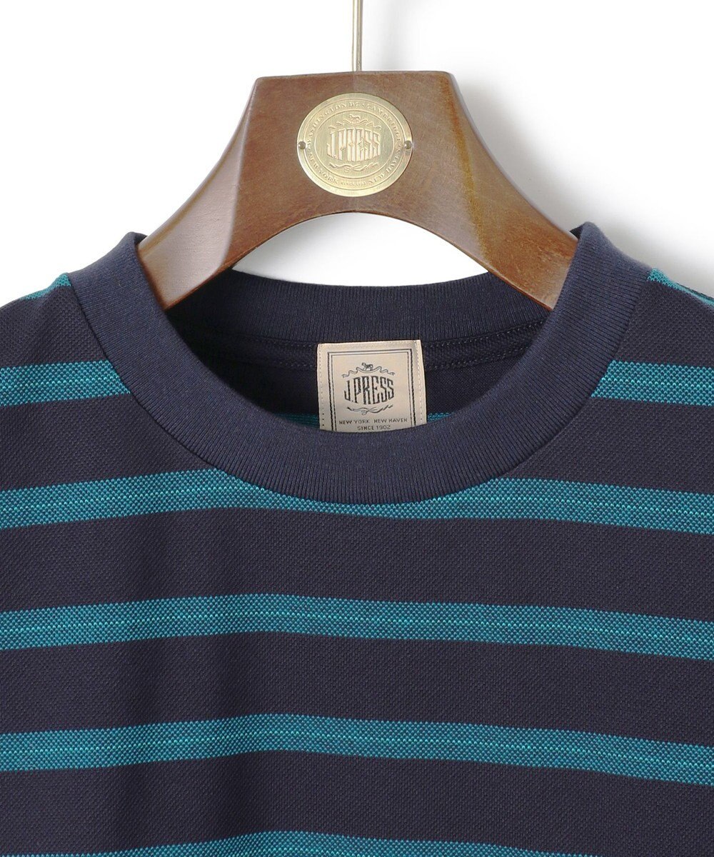 J.PRESS MEN マルチボーダー カノコTシャツ 
