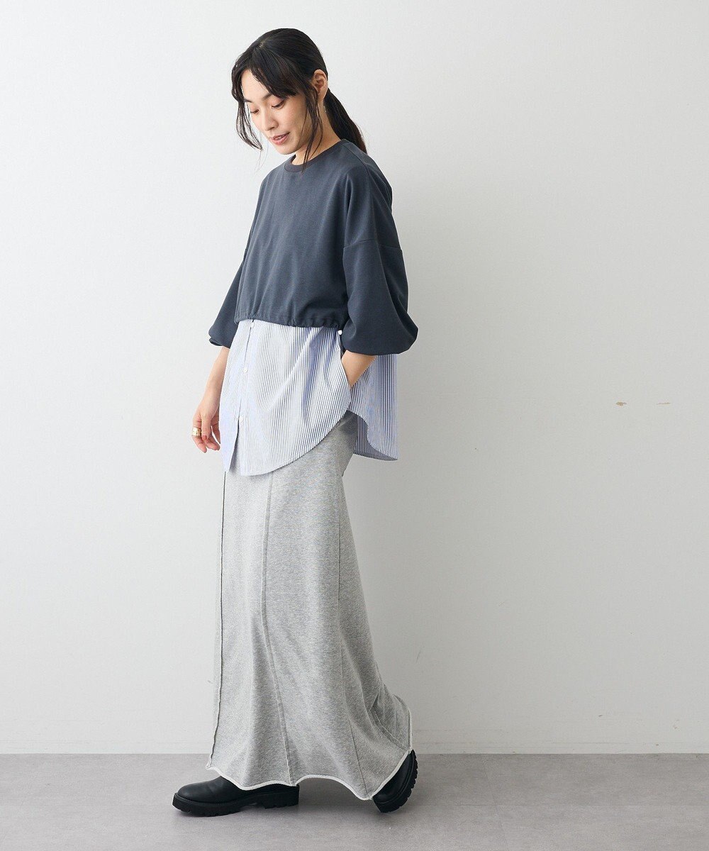 CRAFT STANDARD BOUTIQUE ポンチ＋布帛セットチュニック 