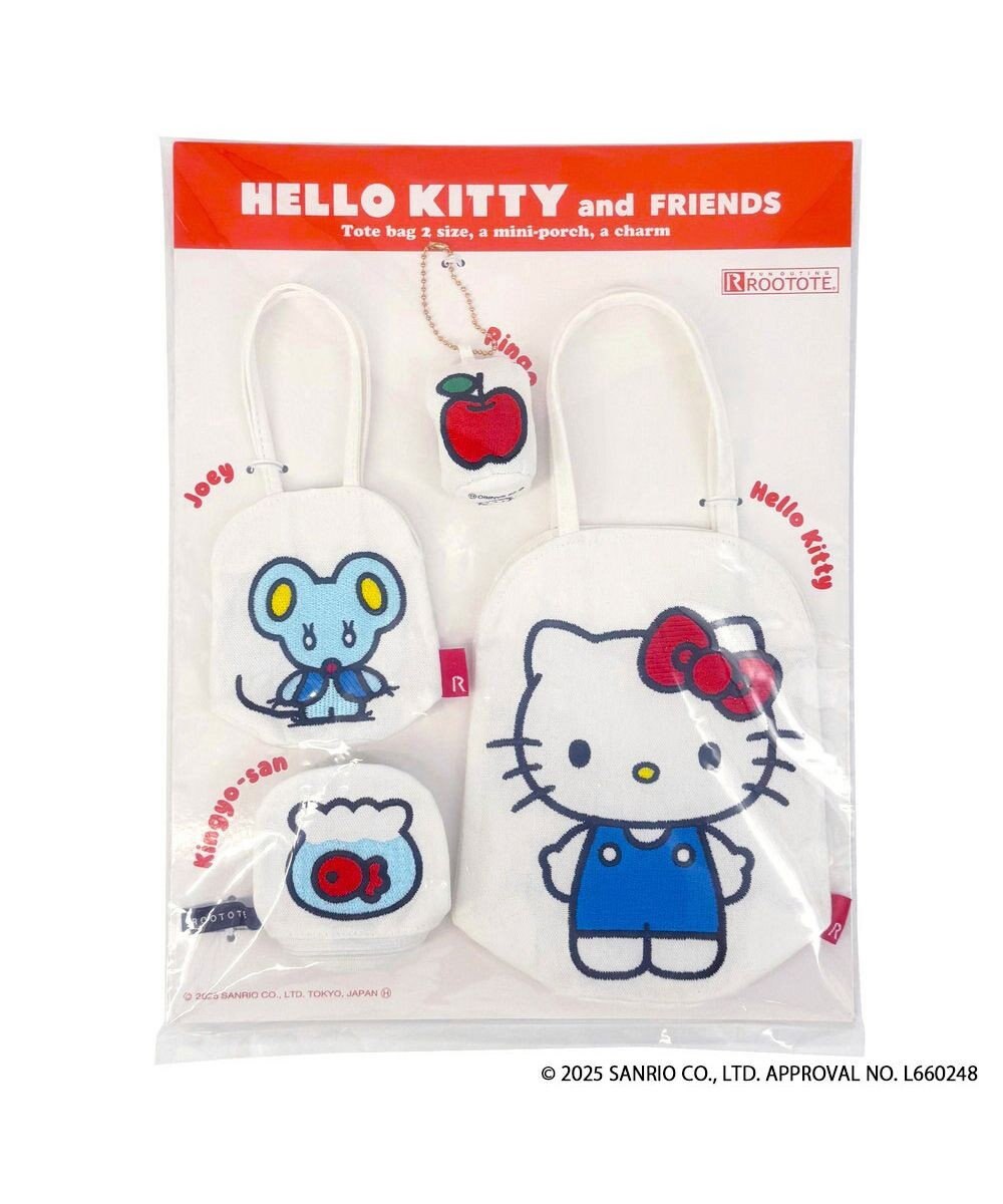 ROOTOTE 8493【サンリオ：ハローキティ4点セット】IP.ネコリョーシカ.ハローキティ-A 