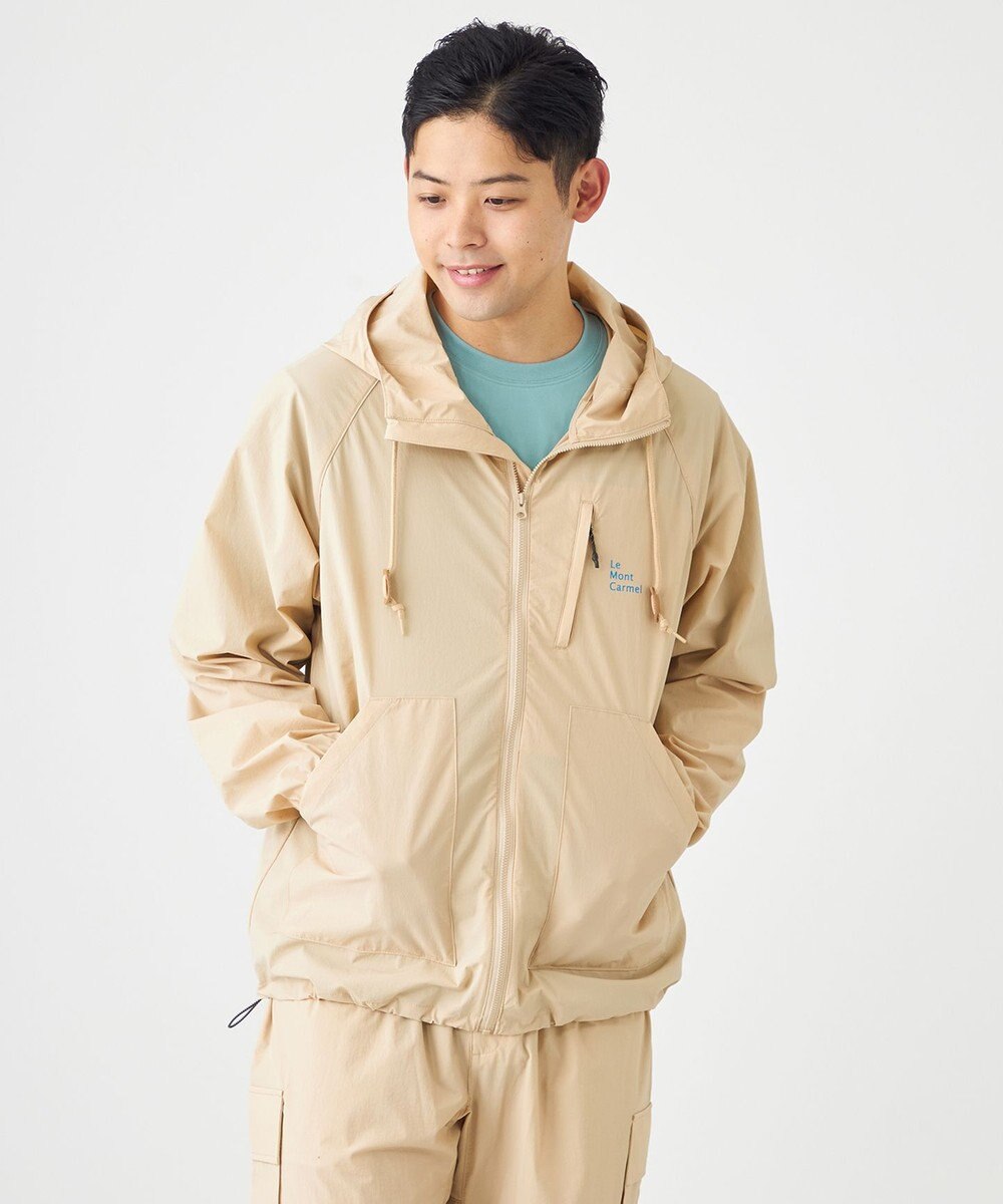 SHARE PARK MENS 【撥水・UVカット・ストレッチ・軽量 】パッカブルマウンテンパーカー（Lサイズ） 